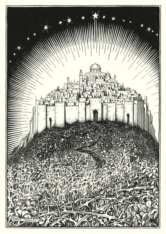 Ilustración del Sermón de la Montaña (grabado) de Horace J. Knowles