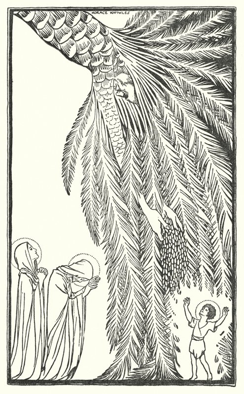 La huida a Egipto (litografía) de Horace J. Knowles