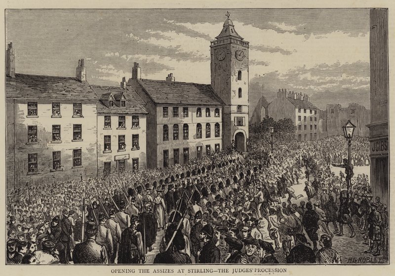 Apertura de las Asambleas en Stirling, la Procesión de los Jueces de Horatio Gordon Robley