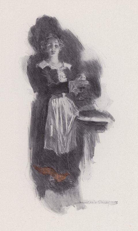 Ilustración de Evangeline, A Tale of Arcadie, de Henry Wadsworth Longfellow (litografía) de Howard Chandler (after) Christy