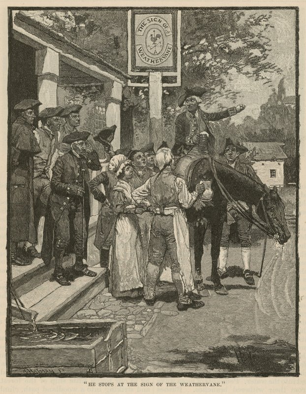 Se detiene en el letrero de la veleta de Howard Pyle