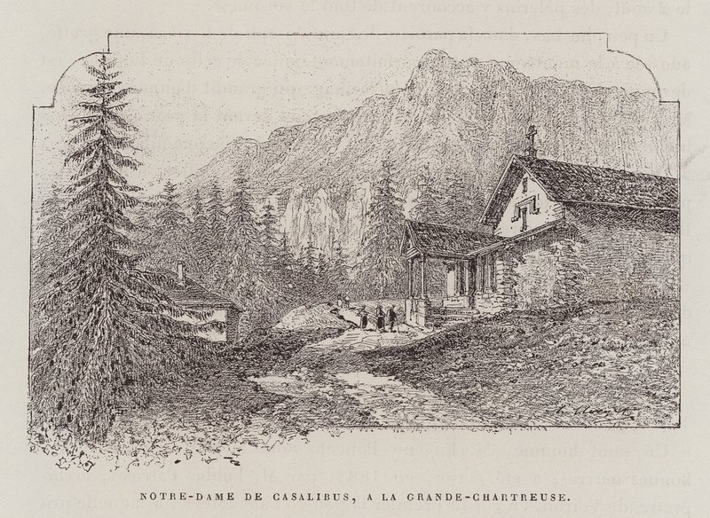 Notre-Dame De Casalibus, A La Grande-Chartreuse (grabado) de Hubert Clerget
