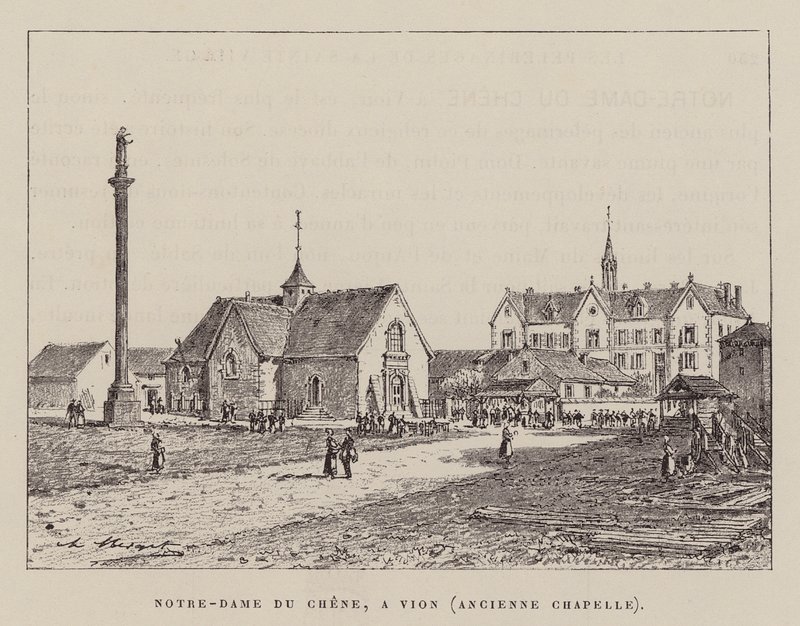 Notre-Dame Du Chene, A Vion, Ancienne Chapelle (grabado) de Hubert Clerget