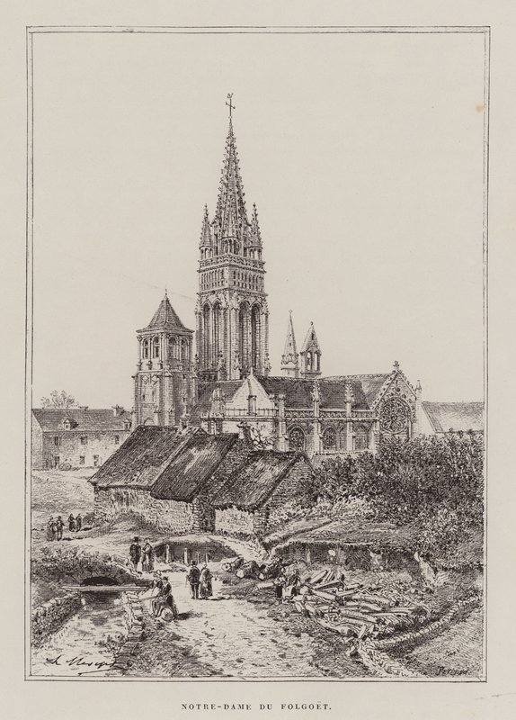Notre-Dame Du Folgoet (grabado) de Hubert Clerget