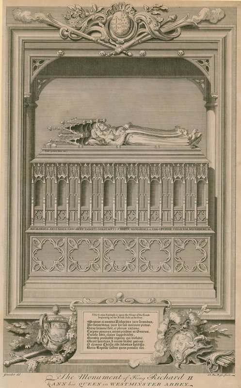 El monumento del Rey Ricardo II y Ana su Reina de Hubert Francois Gravelot