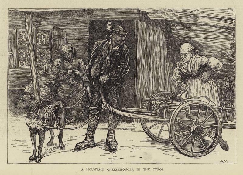 Un quesero de montaña en el Tirol de Hubert von Herkomer
