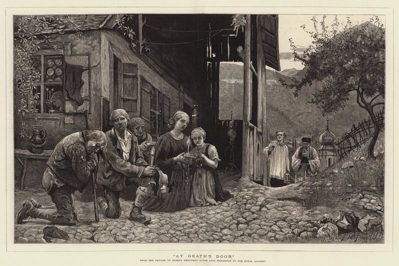 A las puertas de la muerte de Hubert von Herkomer