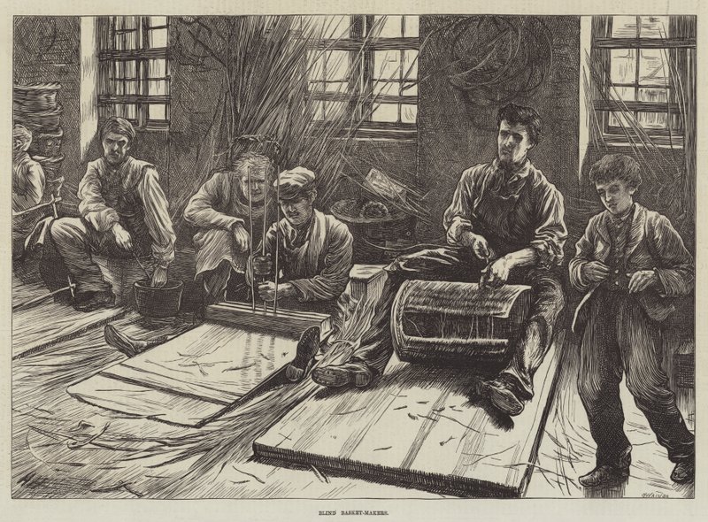 Cesteros ciegos de Hubert von Herkomer