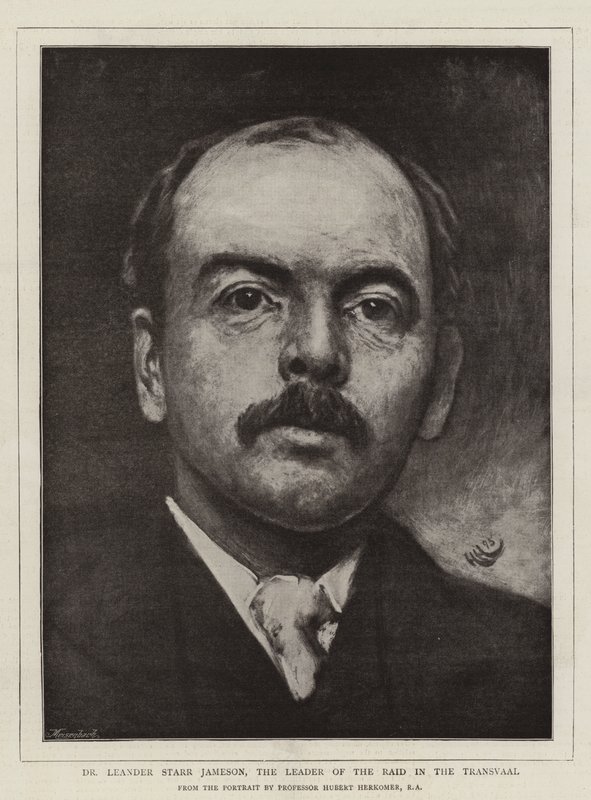 Dr. Leander Starr Jameson, el líder de la incursión en el Transvaal de Hubert von Herkomer