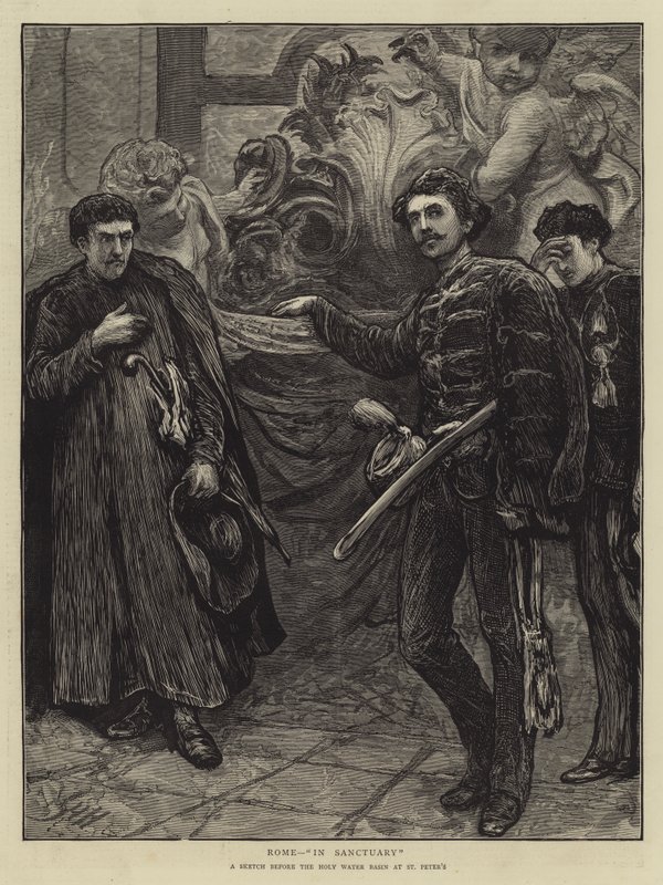 Roma, En Santuario de Hubert von Herkomer