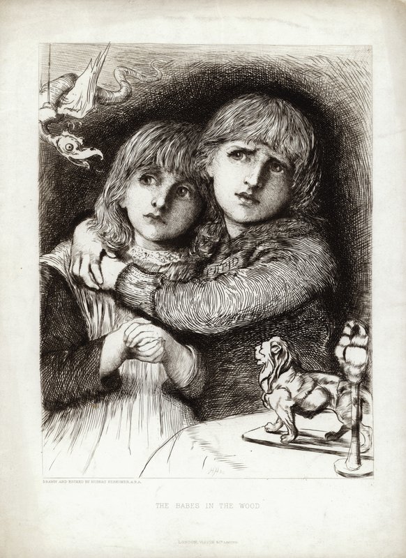 Los niños en el bosque de Hubert von Herkomer