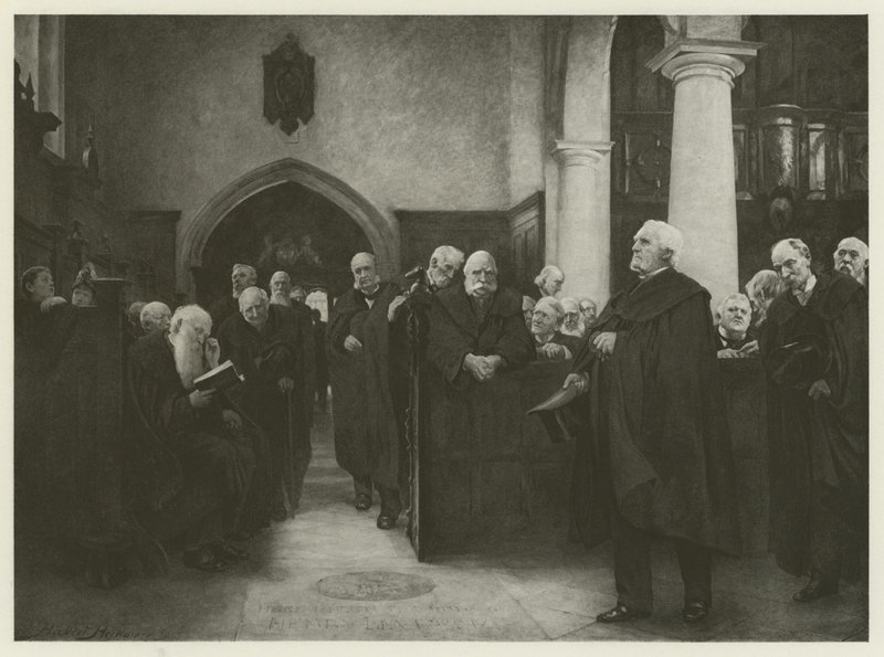 Capilla de la Cartuja (grabado) de Hubert von Herkomer