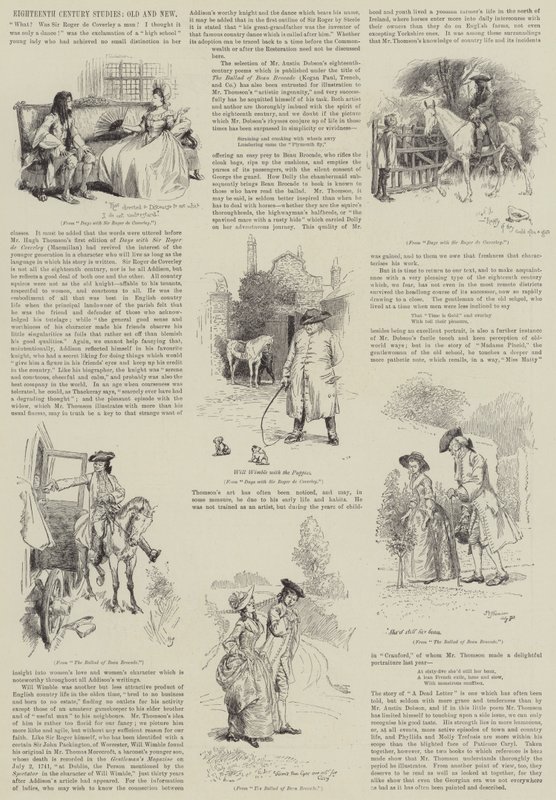 Estudios del siglo XVIII, antiguos y nuevos de Hugh Thomson