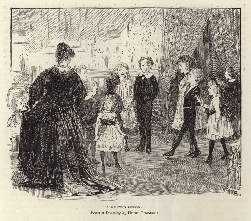 Una lección de baile de Hugh Thomson