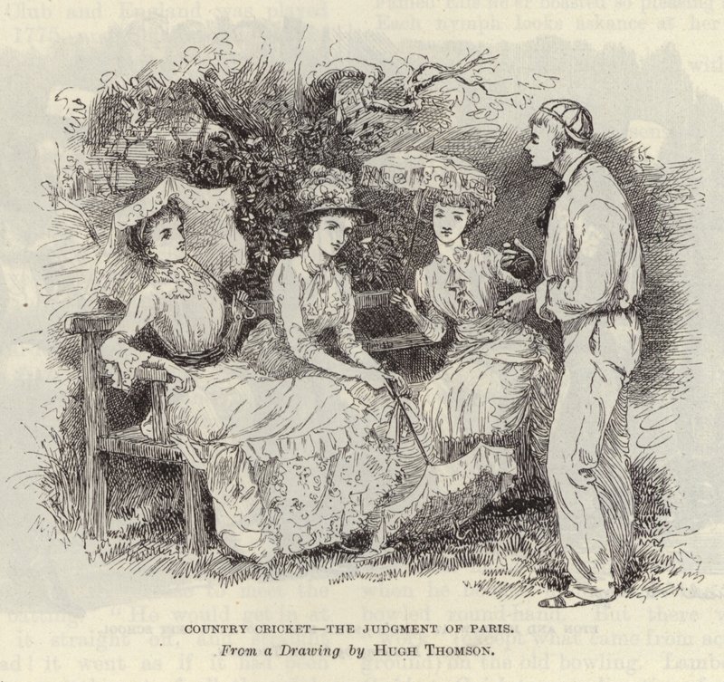 Críquet en el Campo - el Juicio de París de Hugh Thomson
