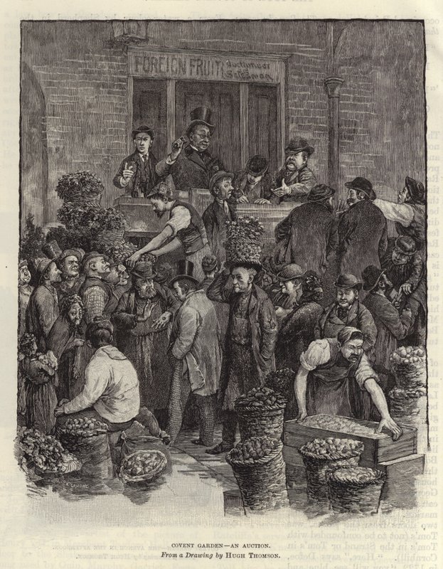 Covent Garden - una subasta de Hugh Thomson