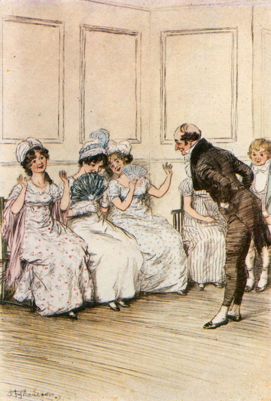 El Dr. Kimble agradando a sus pacientes femeninas de Hugh Thomson