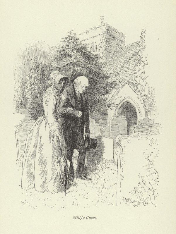 Ilustración para Amos Barton por George Eliot de Hugh Thomson