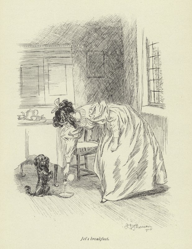 Ilustración para Amos Barton por George Eliot de Hugh Thomson