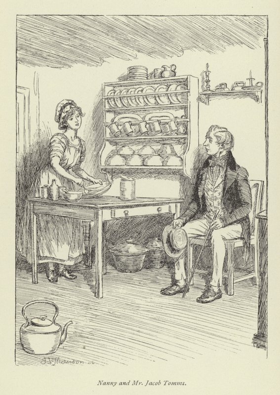 Ilustración para Amos Barton por George Eliot de Hugh Thomson