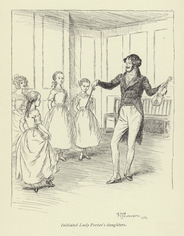 Ilustración para Amos Barton por George Eliot de Hugh Thomson