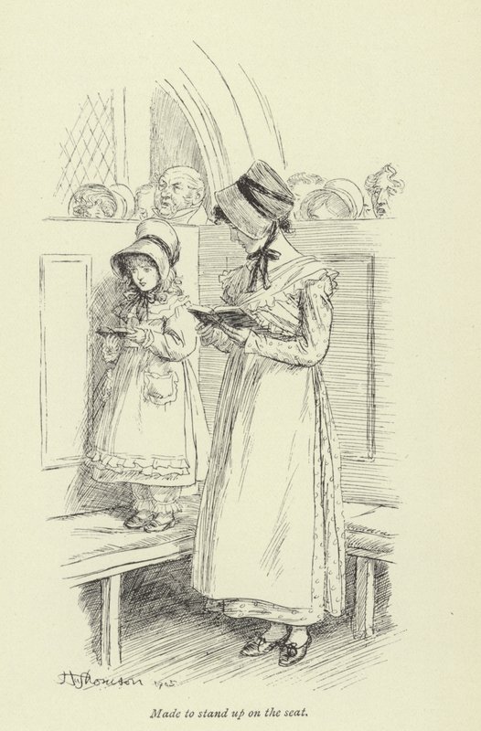 Ilustración para Amos Barton por George Eliot de Hugh Thomson