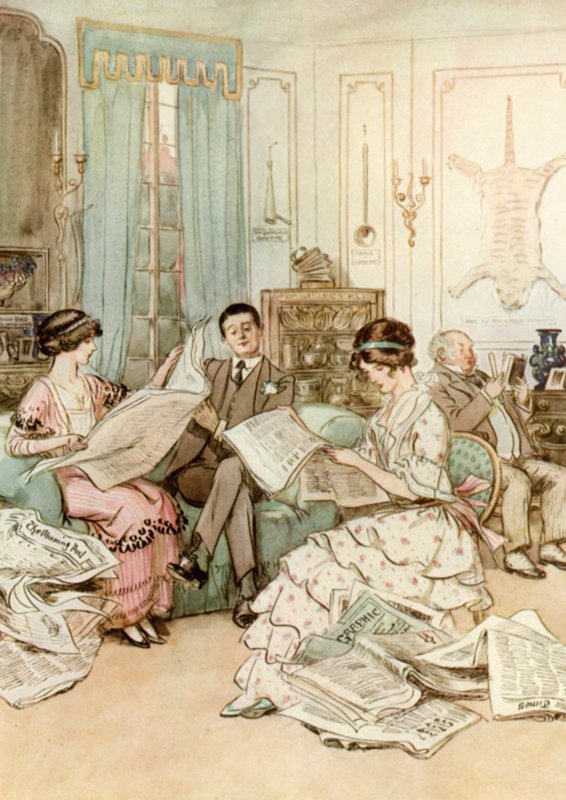 Ilustración para El Admirable Crichton de J M Barrie de Hugh Thomson