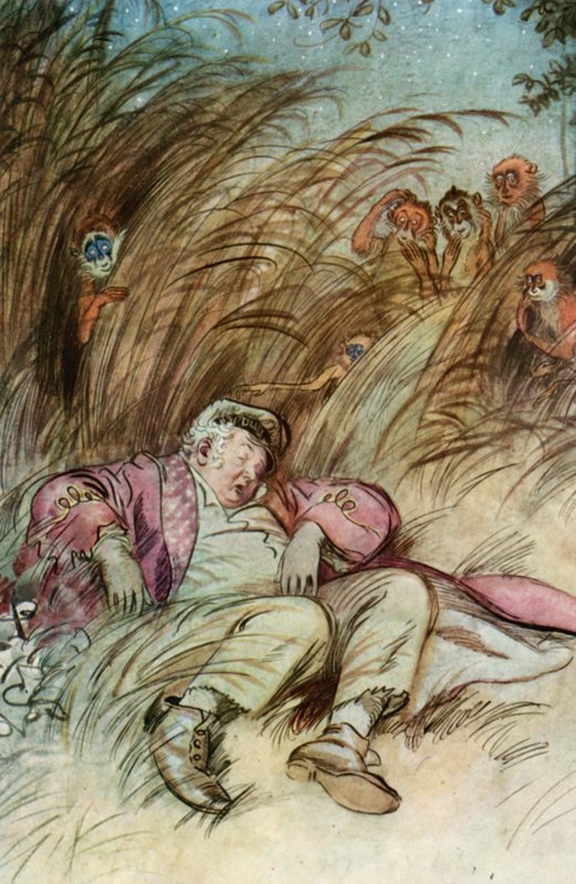 Ilustración para "El admirable Crichton" de J M Barrie de Hugh Thomson