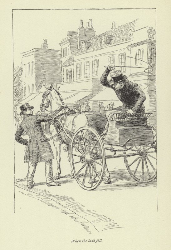 Ilustración para el arrepentimiento de Janet por George Eliot de Hugh Thomson