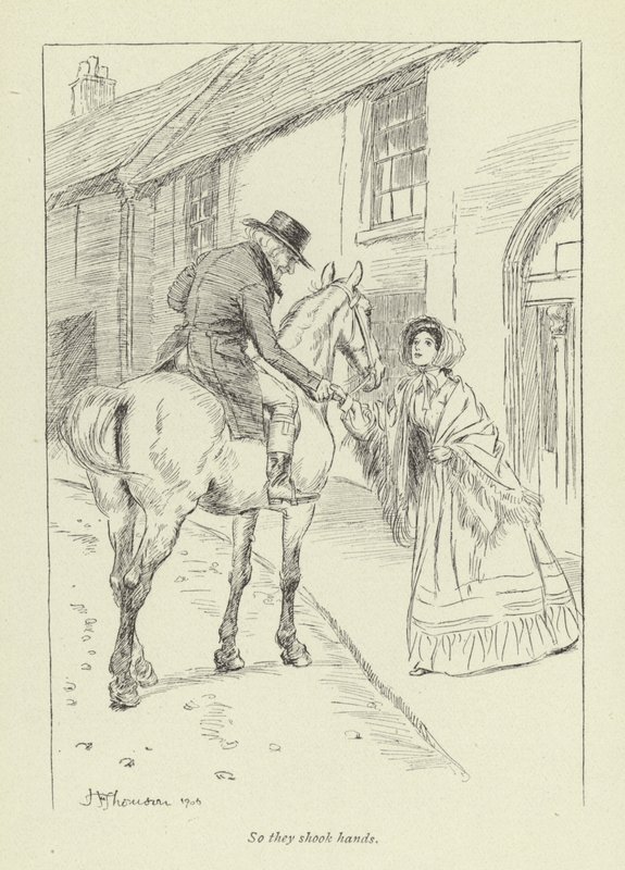 Ilustración para el arrepentimiento de Janet por George Eliot de Hugh Thomson