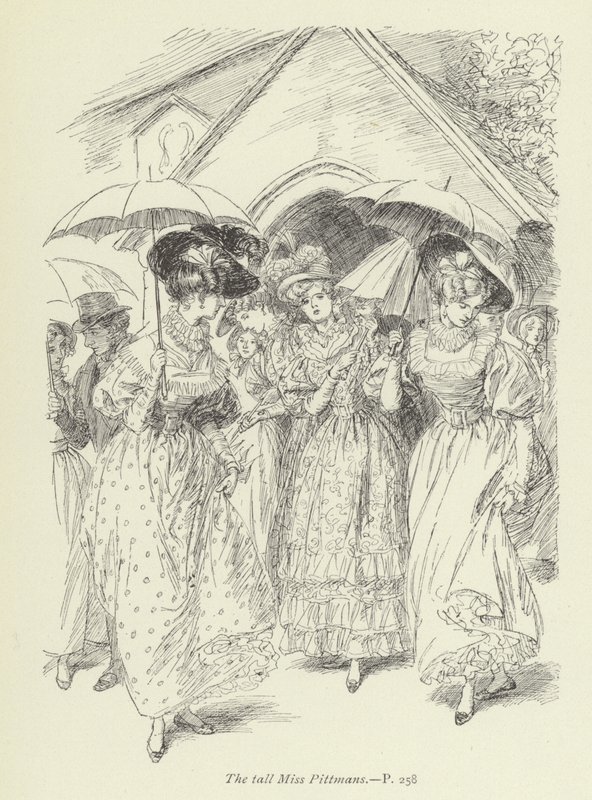 Ilustración para el arrepentimiento de Janet por George Eliot de Hugh Thomson