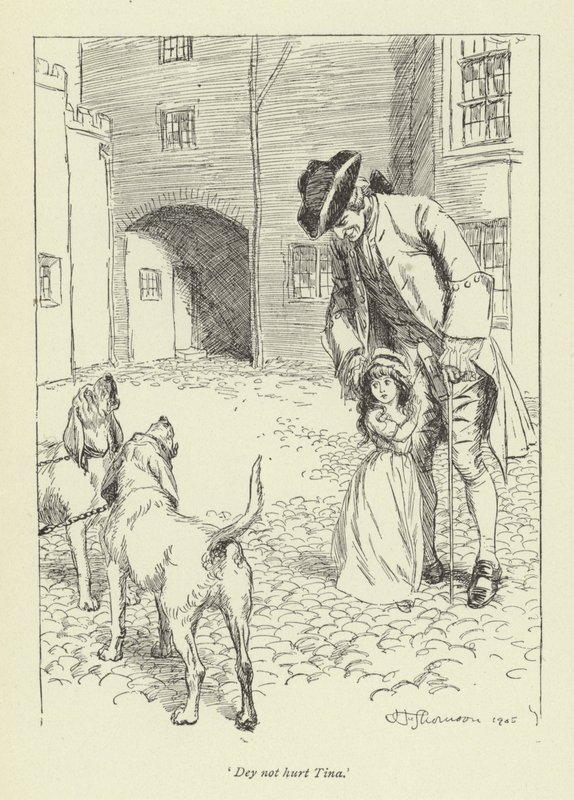 Ilustración para la historia de amor de Mr. Gilfil por George Eliot de Hugh Thomson