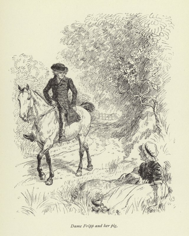 Ilustración para la historia de amor de Mr. Gilfil por George Eliot de Hugh Thomson