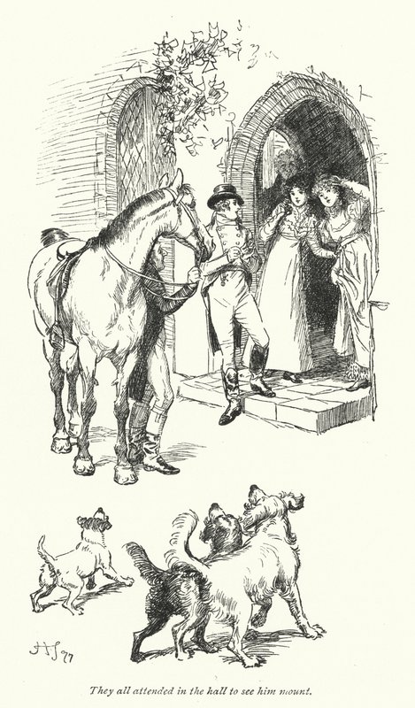 Ilustración para La abadía de Northanger de Jane Austen de Hugh Thomson