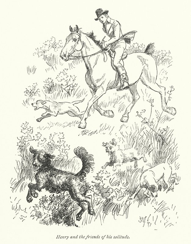 Ilustración para La Abadía de Northanger de Jane Austen de Hugh Thomson