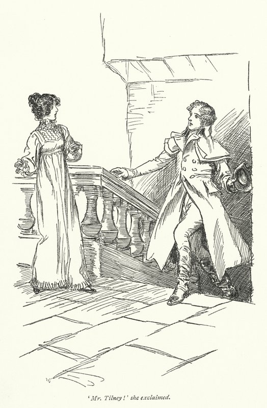 Ilustración para Northanger Abbey de Jane Austen de Hugh Thomson