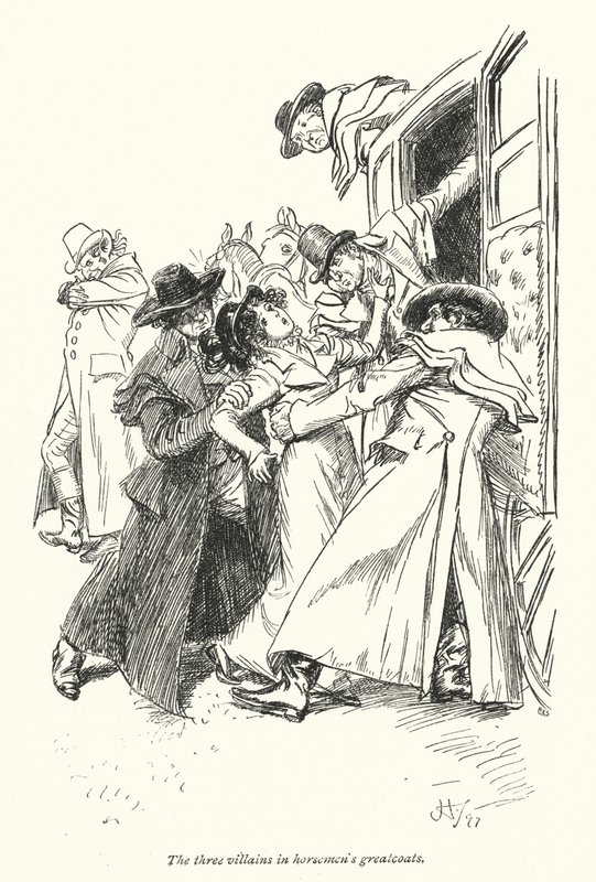 Ilustración para Northanger Abbey de Jane Austen de Hugh Thomson