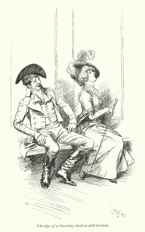 Ilustración para La abadía de Northanger de Jane Austen de Hugh Thomson