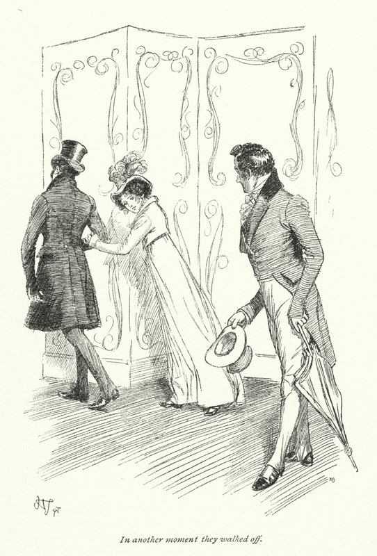 Ilustración para Persuasión de Jane Austen de Hugh Thomson