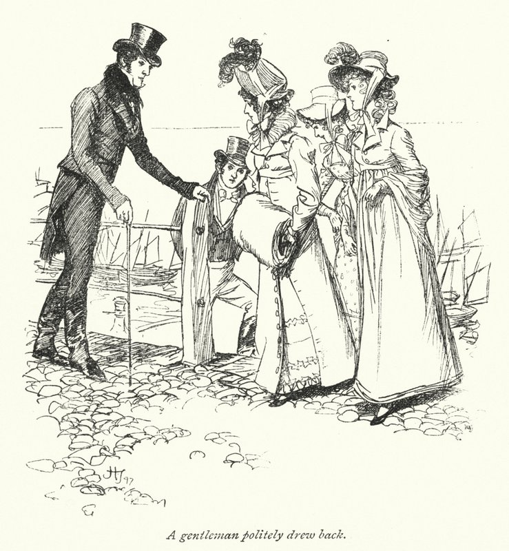 Ilustración para Persuasión de Jane Austen de Hugh Thomson