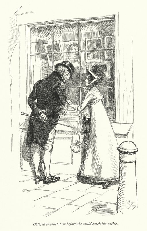 Ilustración para Persuasión de Jane Austen de Hugh Thomson