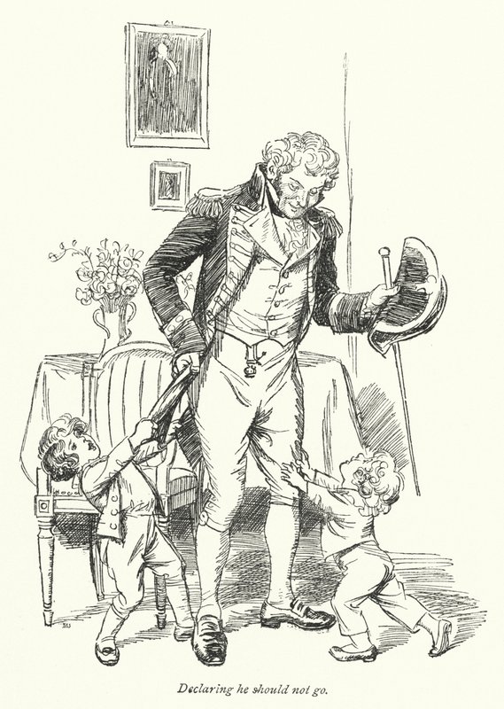 Ilustración para Persuasión de Jane Austen de Hugh Thomson