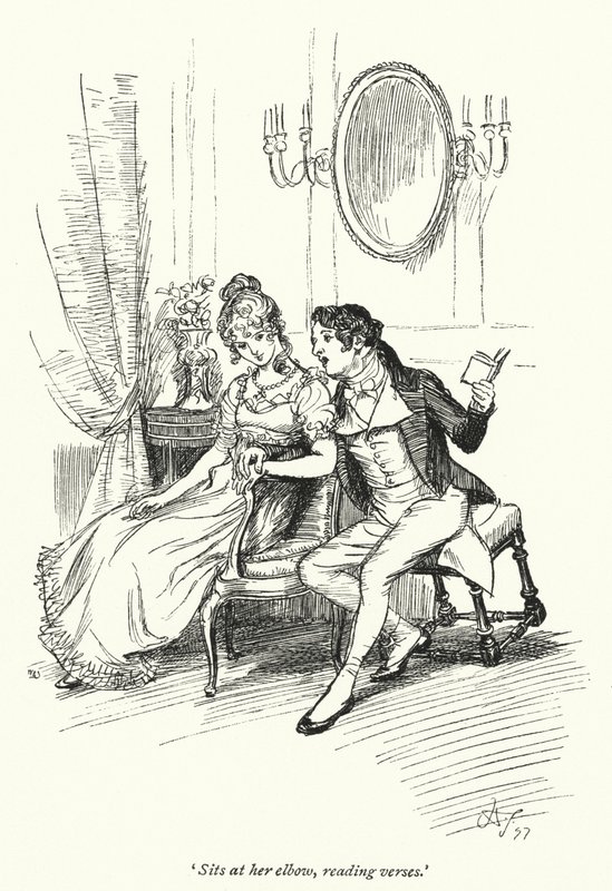 Ilustración para Persuasión de Jane Austen de Hugh Thomson