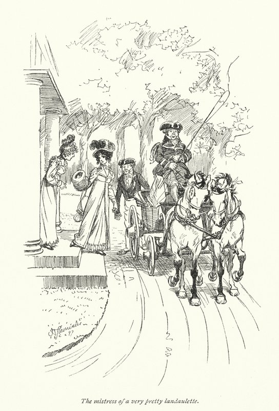 Ilustración para Persuasión de Jane Austen de Hugh Thomson