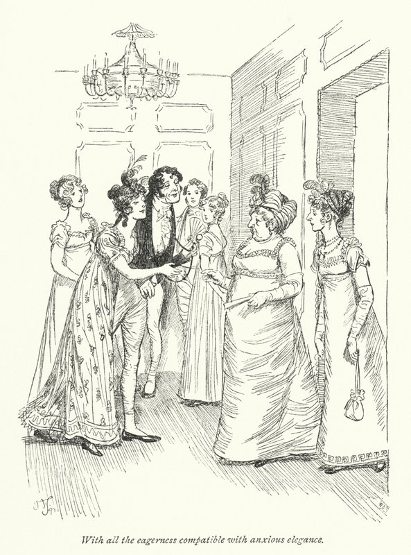 Ilustración para Persuasión de Jane Austen de Hugh Thomson