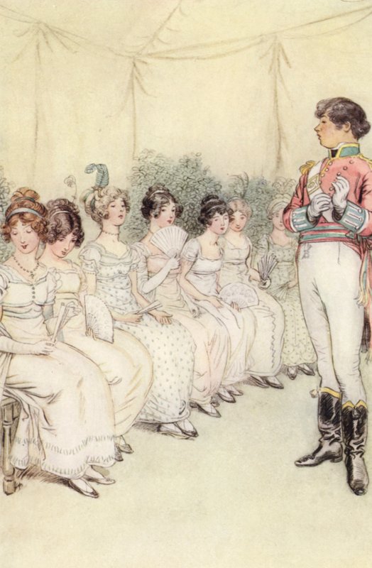 Ilustración para Quality Street de Hugh Thomson