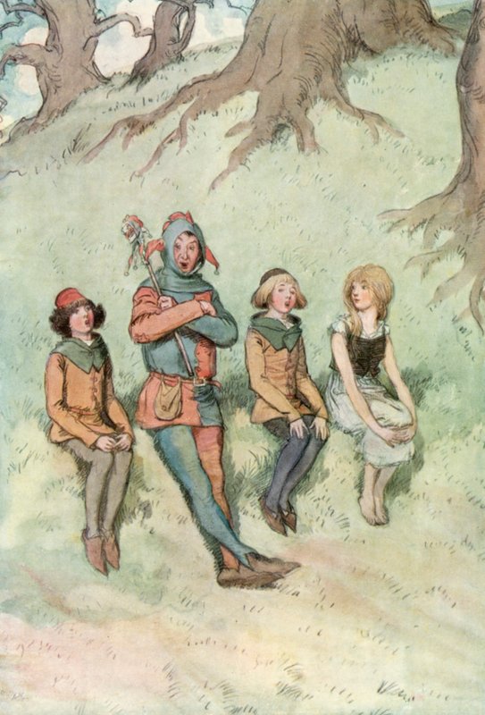 Ilustración para Como gustéis de Shakespeare de Hugh Thomson