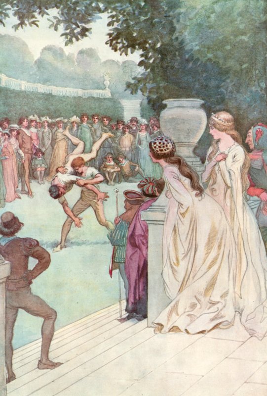 Ilustración de Como gustéis de Shakespeare de Hugh Thomson