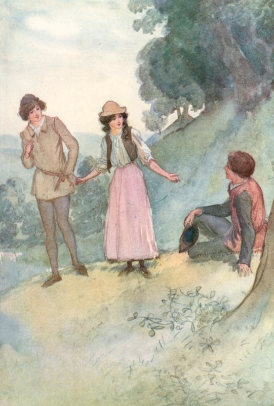 Ilustración de Como gustéis de Shakespeare de Hugh Thomson