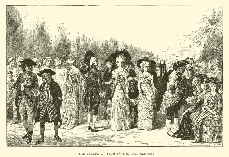 El desfile en Bath en el siglo pasado de Hugh Thomson
